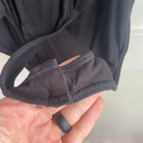 Lulus Black Sleeveless Ruffled Repeat After Me Bodysuit - Picture 10 of 10